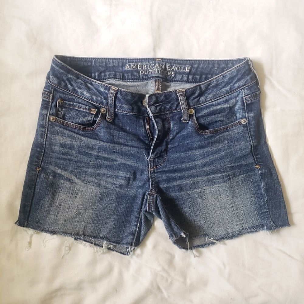 American Eagle Outfitters Raw Hem Shorts Cutoffs 4